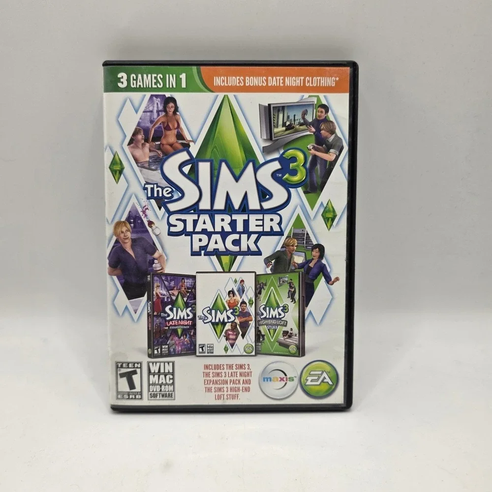 EA The‎ Sims 3 Starter Pack PC Mac Green Late Night High-End Loft Bundle